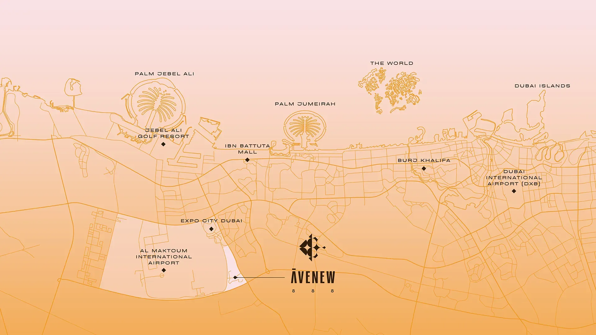 Avenew 888 location map