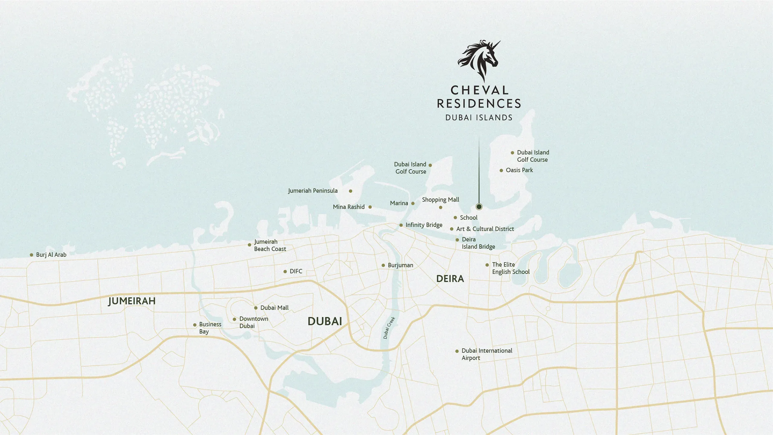Cheval Residences location map