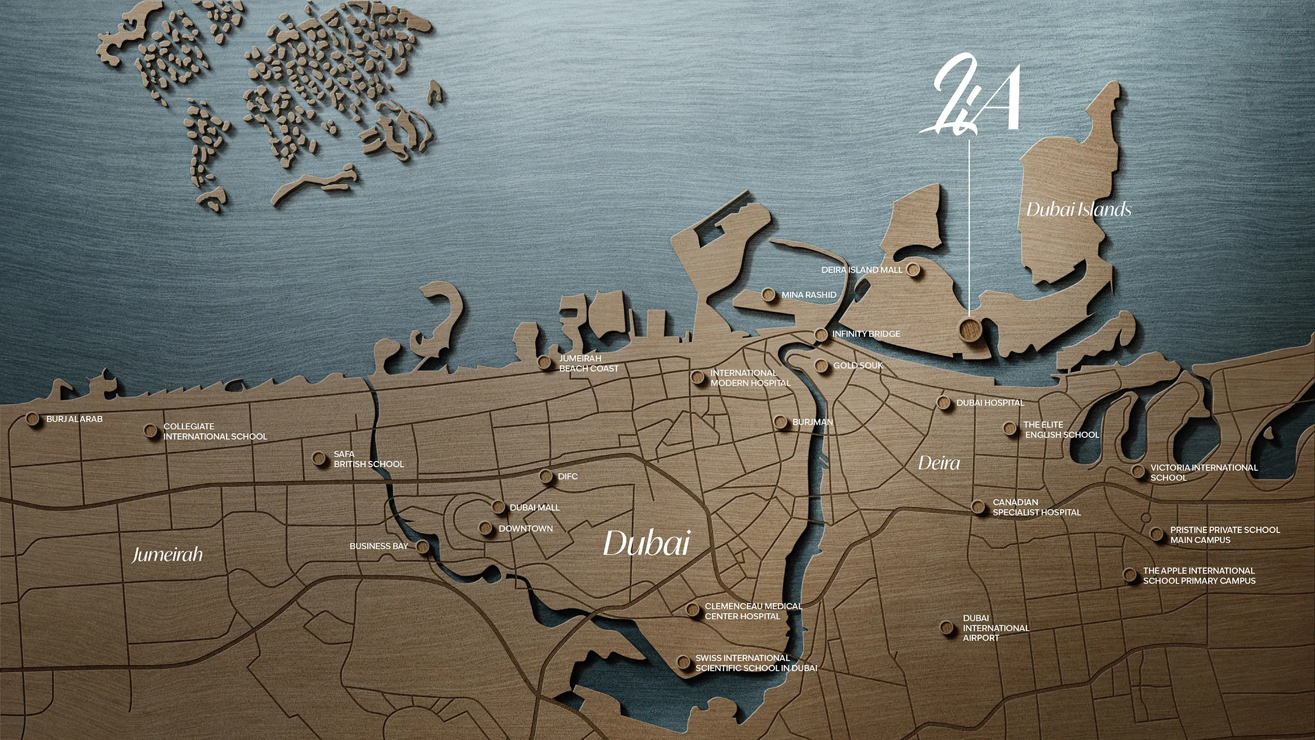 Lia location map